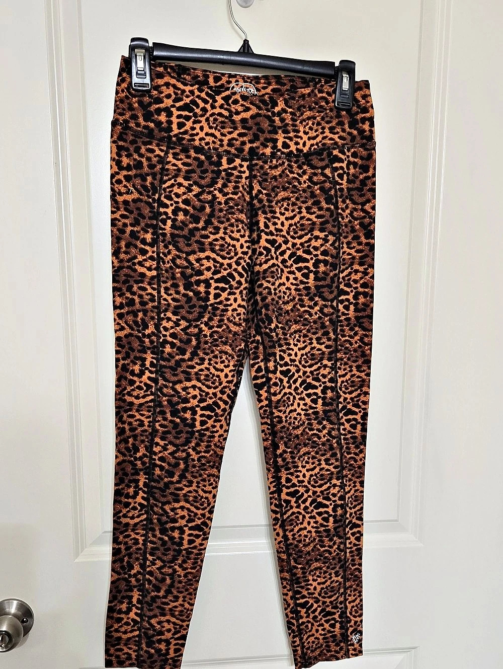Betsey Johnson Leopard Print Leggings in Brown & Black